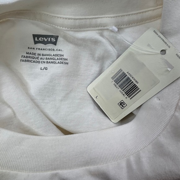 Levi's Authentic Copper Riveted 1873 Graphic T Shirt Mens Size L White Red NEW - Picture 7 of 15